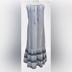 Size Medium Daniel Cremieux Striped Midi Dress